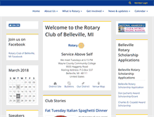 Tablet Screenshot of bellevillerotary.org